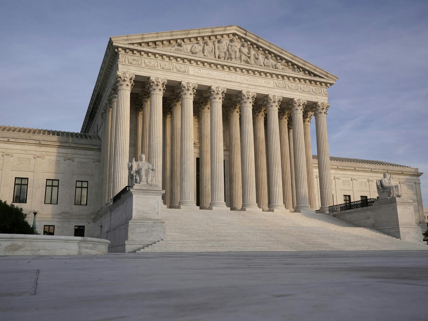 In this Nov. 5, 2020 file photo, The Supreme Court is seen in Washington. (AP Photo/J. Scott Applewhite)