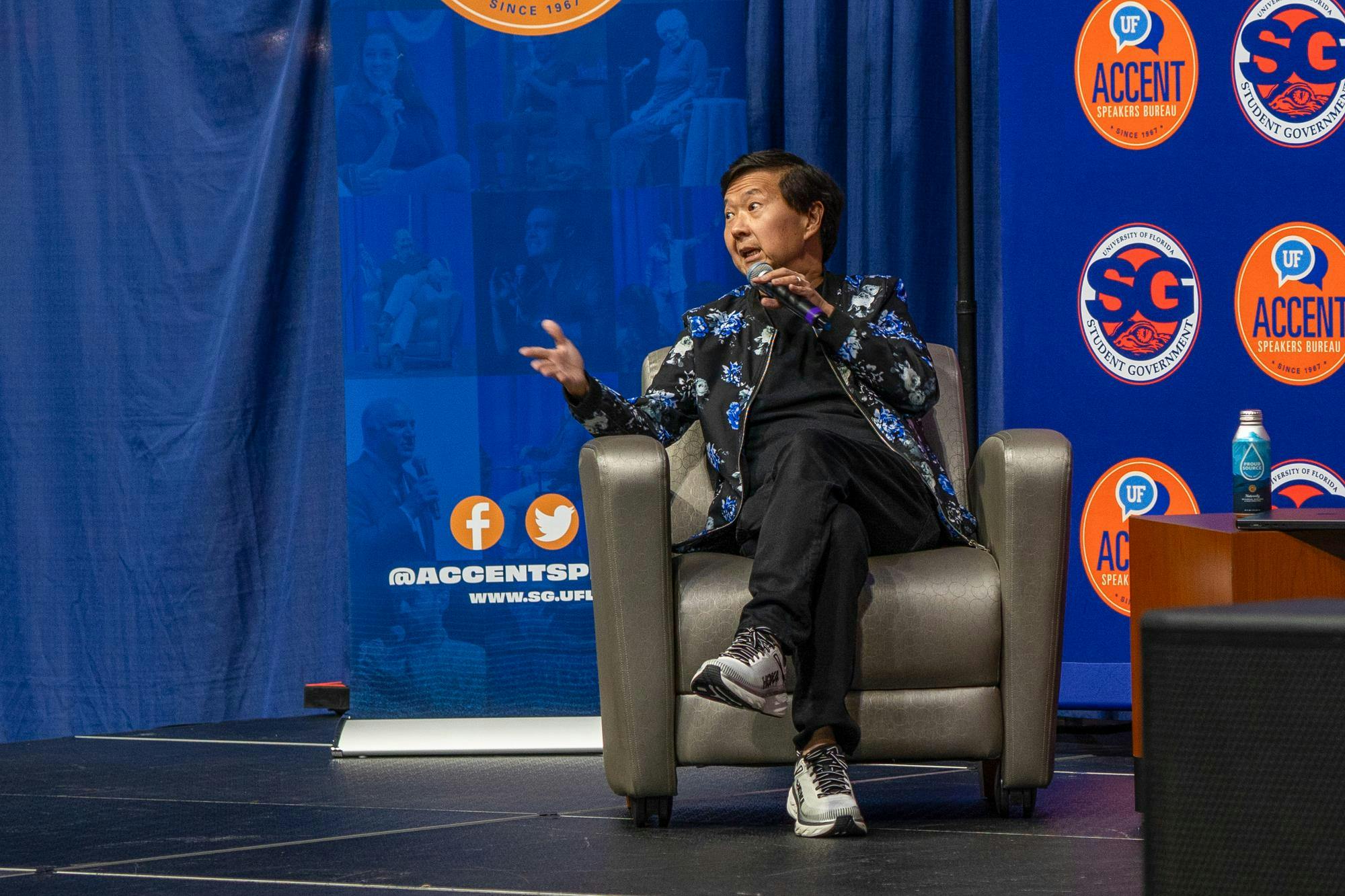Accent guest speaker Ken Jeong Speaks to University of Florida Students at the Stephen C. O'Connell Center, in Gainesville, Fla., Thursday, Aug 20, 2026.  