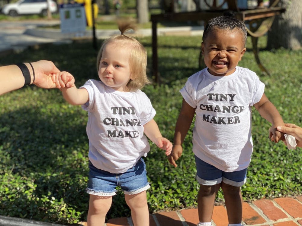 Picture of babies at the women's march