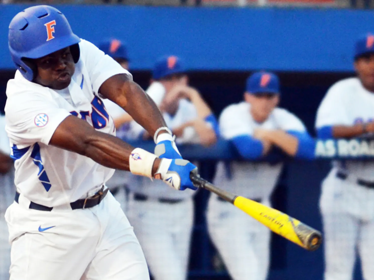 Josh Tobias bats during Florida's 14-8 win against Florida State on March 17 at McKethan Stadium.