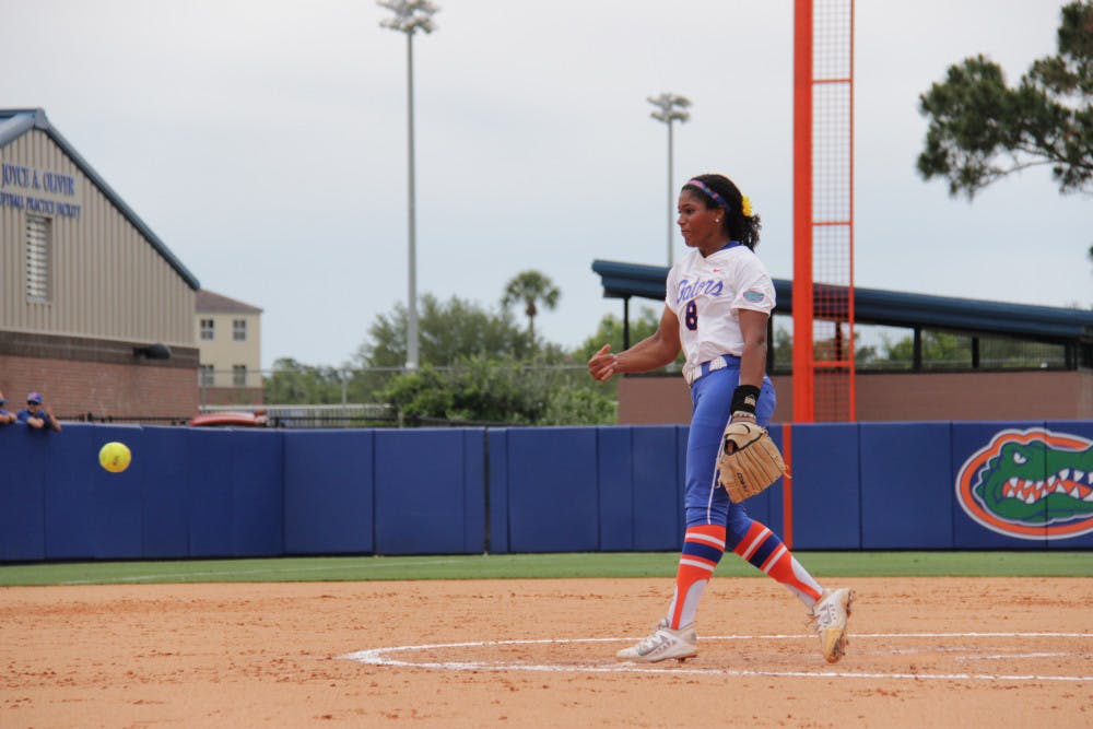 <p>Senior Aleshia Ocasio allowed a walk-off two-run homer to Louisiana Sunday afternoon in the final match of a three-game series. </p>