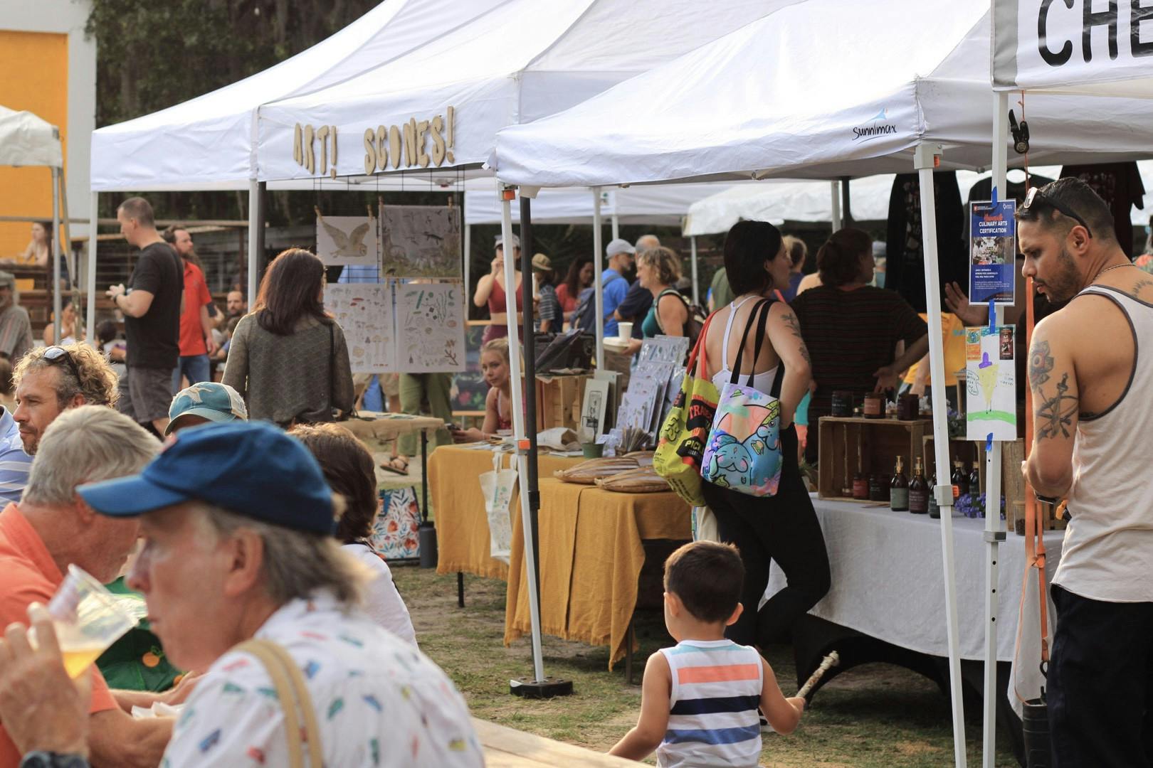 Farmers meet with community organizers to promote their recent harvest to the public at Cypress &amp; Grove Brewing Company on Monday, May 8, 2023. 