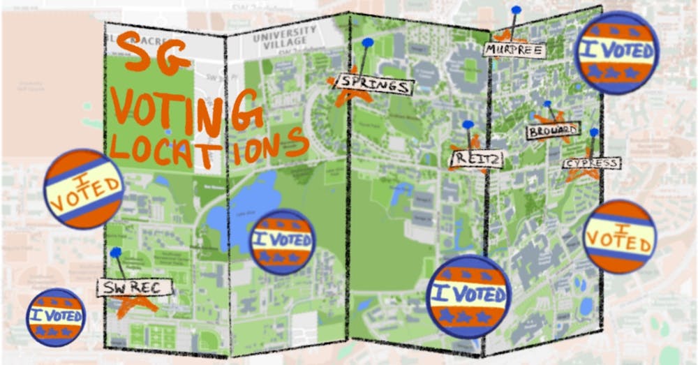 <p>Spring 2022 Student Government polling locations.</p>