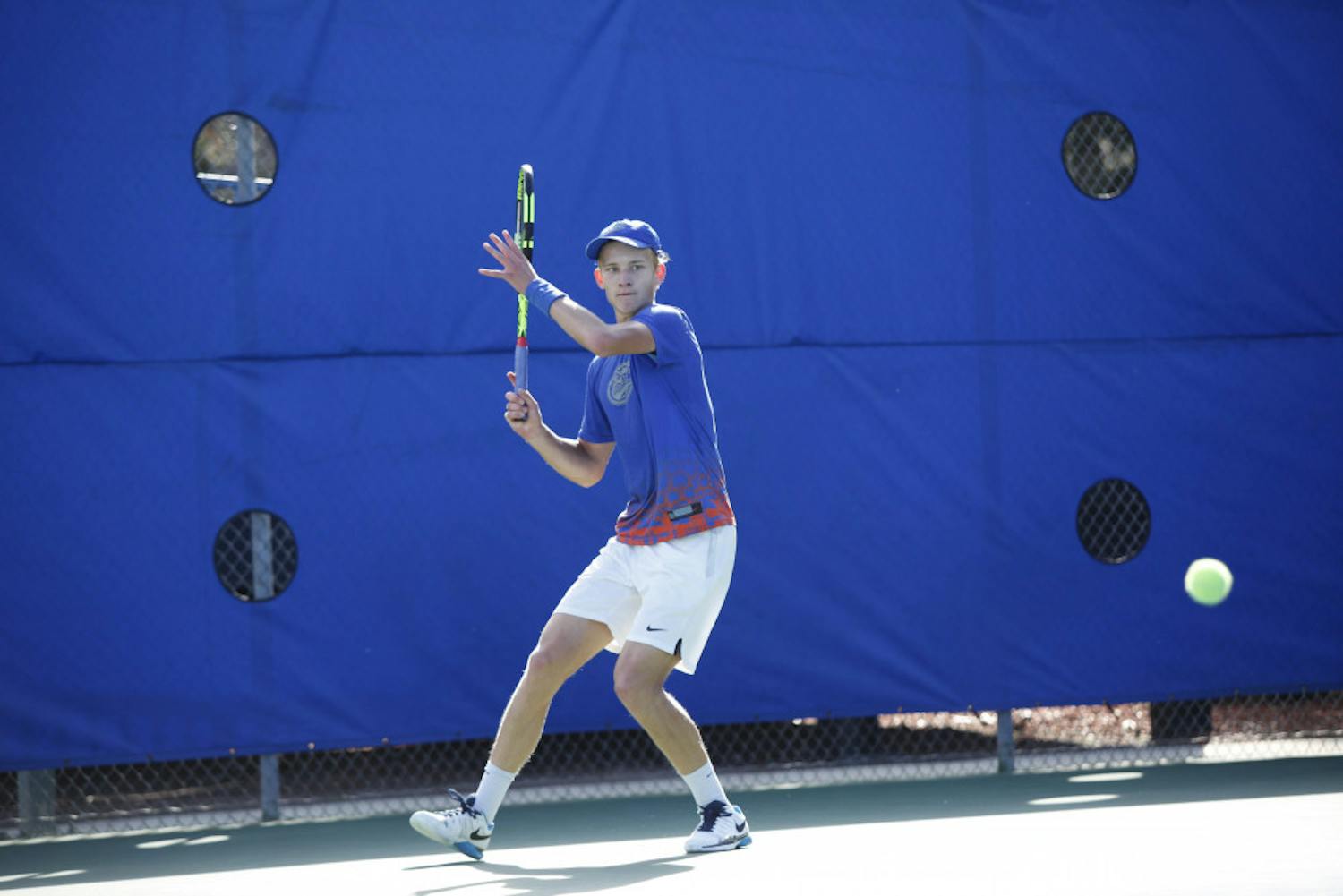 Florida sophomore Johannes Ingildsen lost in the third round of the City of Sunrise Pro Tennis Classic's qualifying draw on Sunday, leaving teammates Jordan Belga, Oliver Crawford and Duarte Vale as the only Gators remaining in the event.