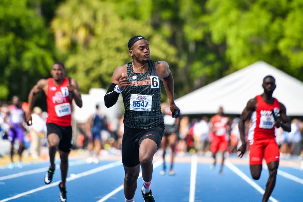 Florida&#x27;s Ryan Clark runs at James G. Pressly Stadium.