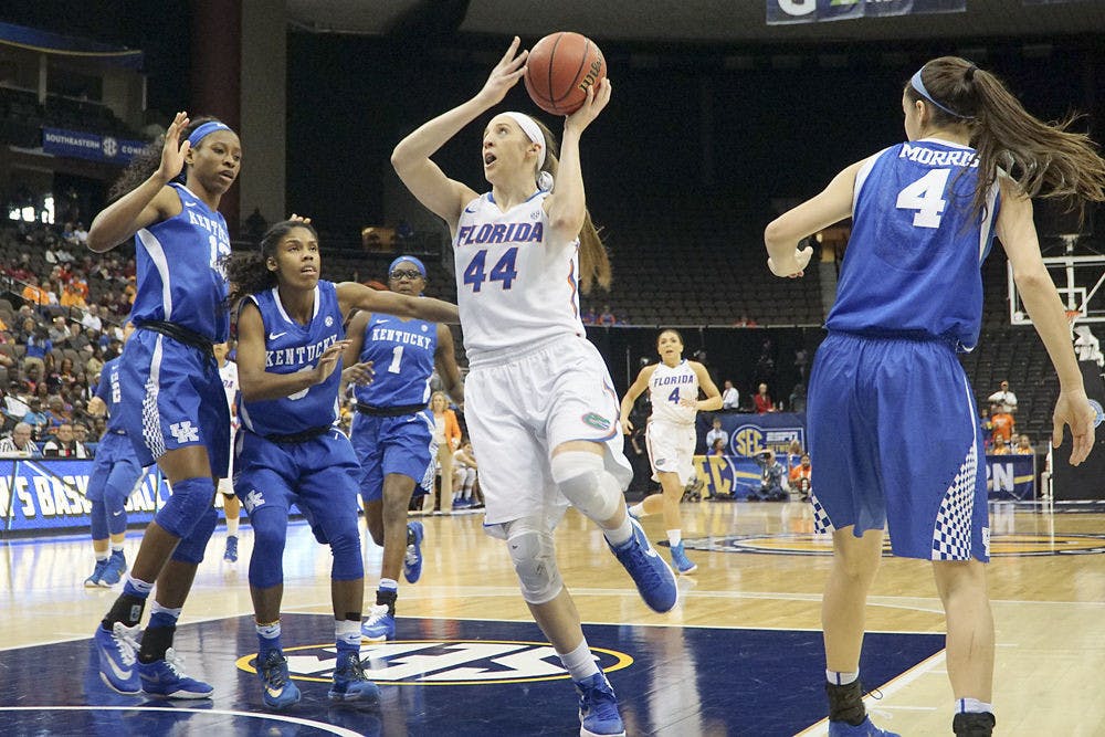 Florida forward Haley Lorenzen scored 18 points and pulled down 12 rebounds in Florida's 85-51 victory over Delaware State on Wednesday.