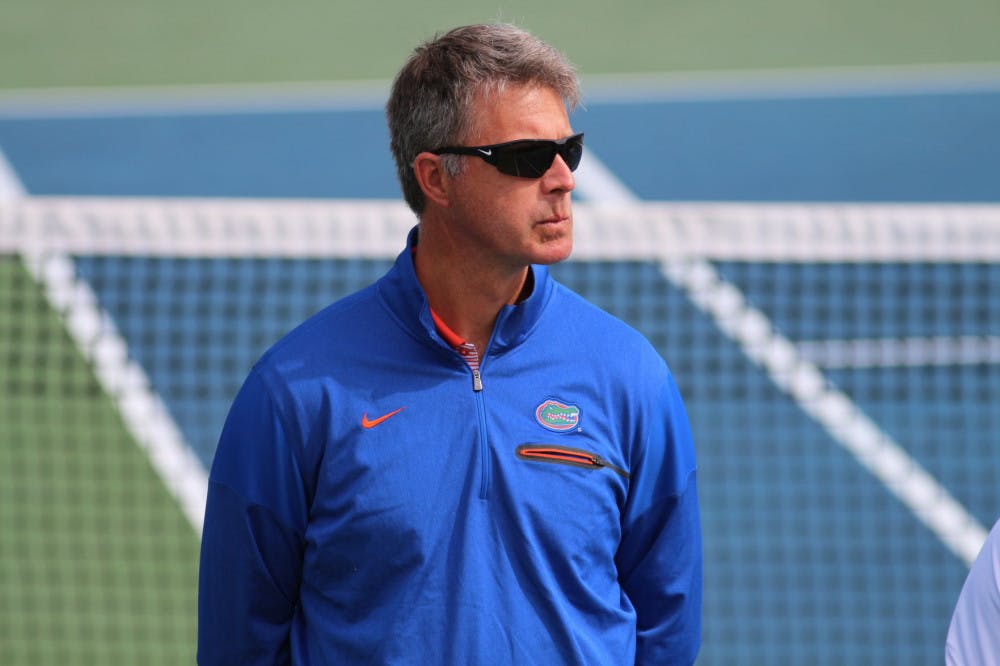 <p>UF women&#x27;s tennis coach Roland Thornqvist was pleased Friday afternoon with an impressive performance by the Florida doubles squads</p>