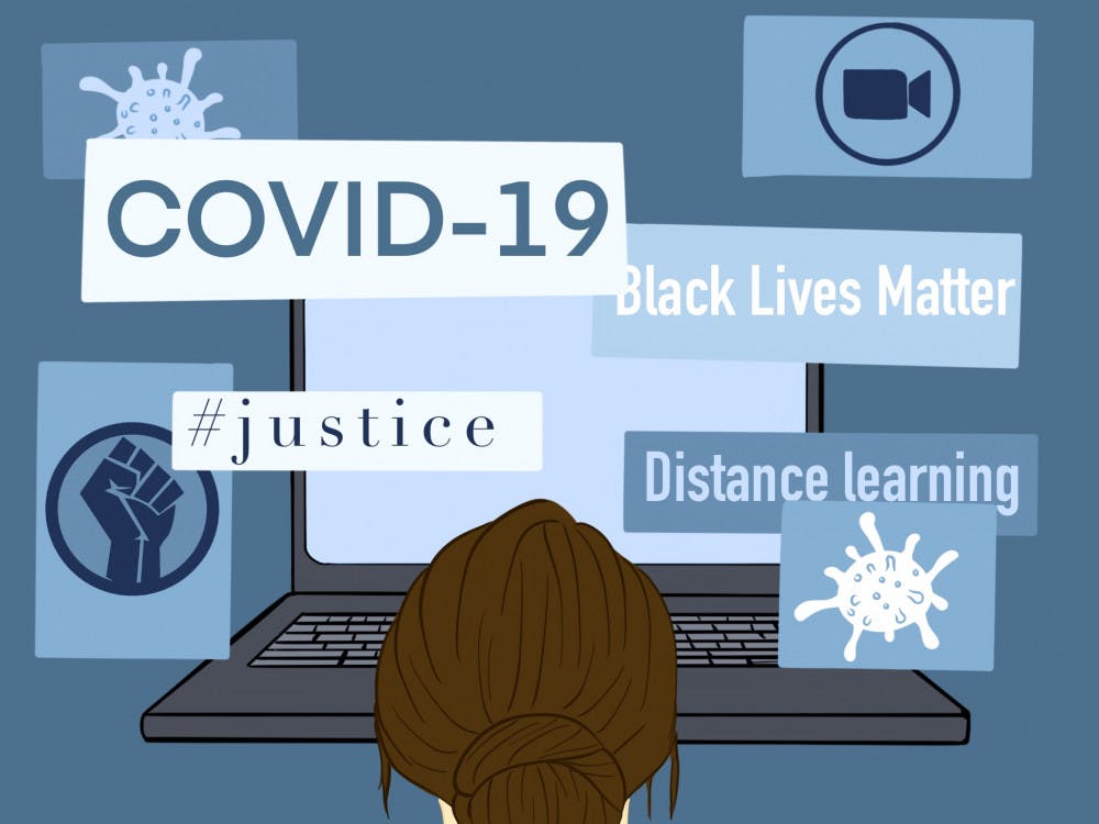 covid blm online learning graphic