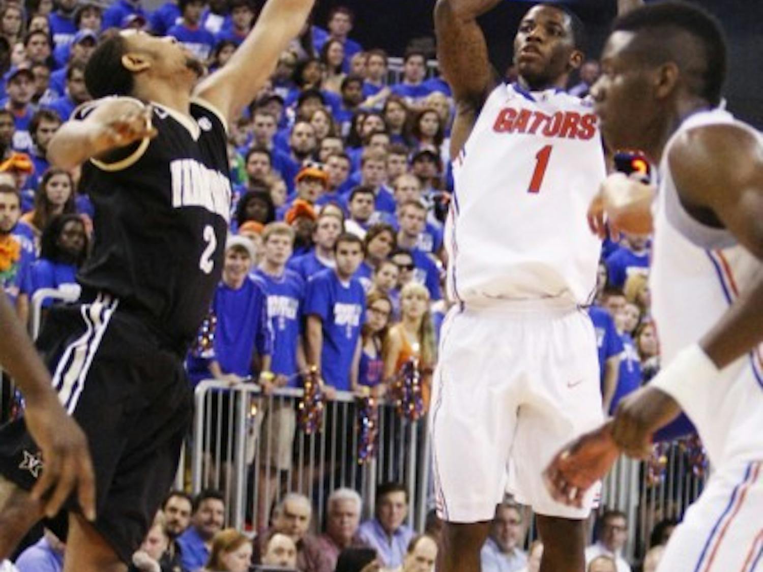 Florida junior guard Kenny Boynton scored a team-high 18 points in Saturday's 73-65 win against Vanderbilt at the O'Connell Center.
