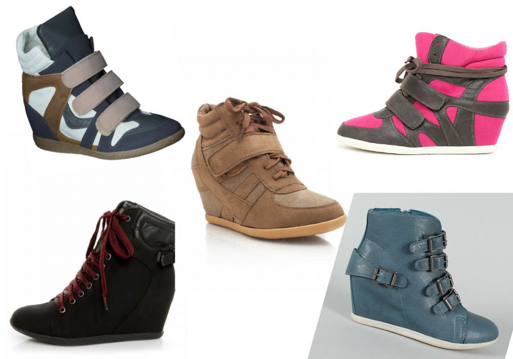 Wedge sneakers