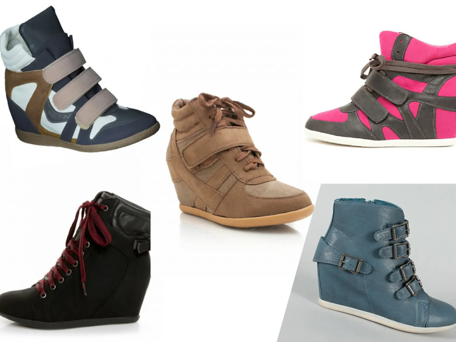 Wedge sneakers