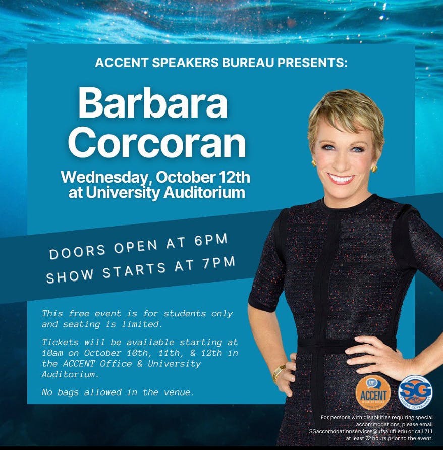 Screenshot of the event poster on the Accent Speakers Bureau's Facebook page. 
