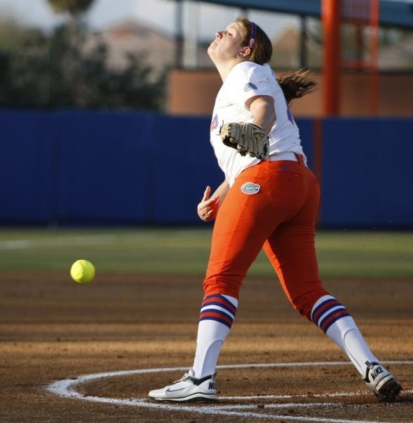 Florida freshman pitcher Lauren Haeger threw a complete game, striking out seven and walking two in the Gators’ 10-2 win Wednesday.