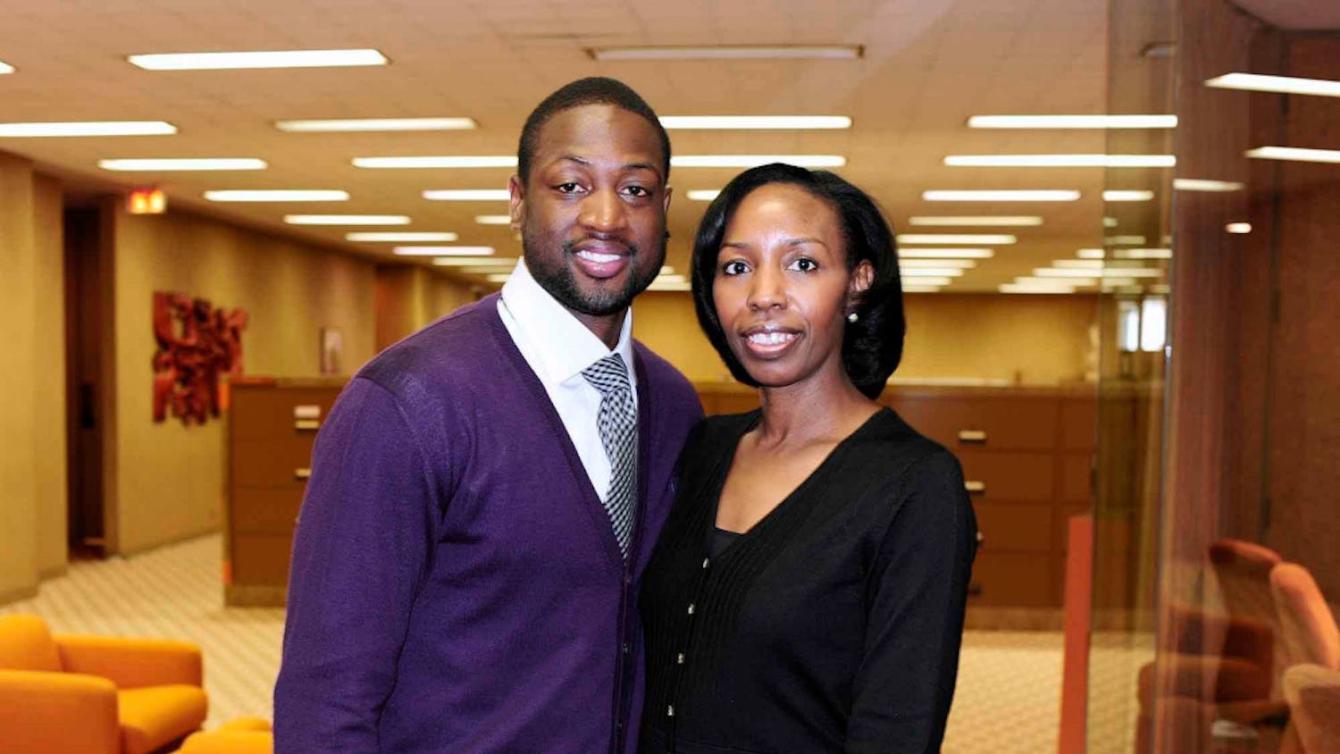 Dwayne Wade is one of the many celebrities Mira Lowe interviewed during her time at JET magazine.
