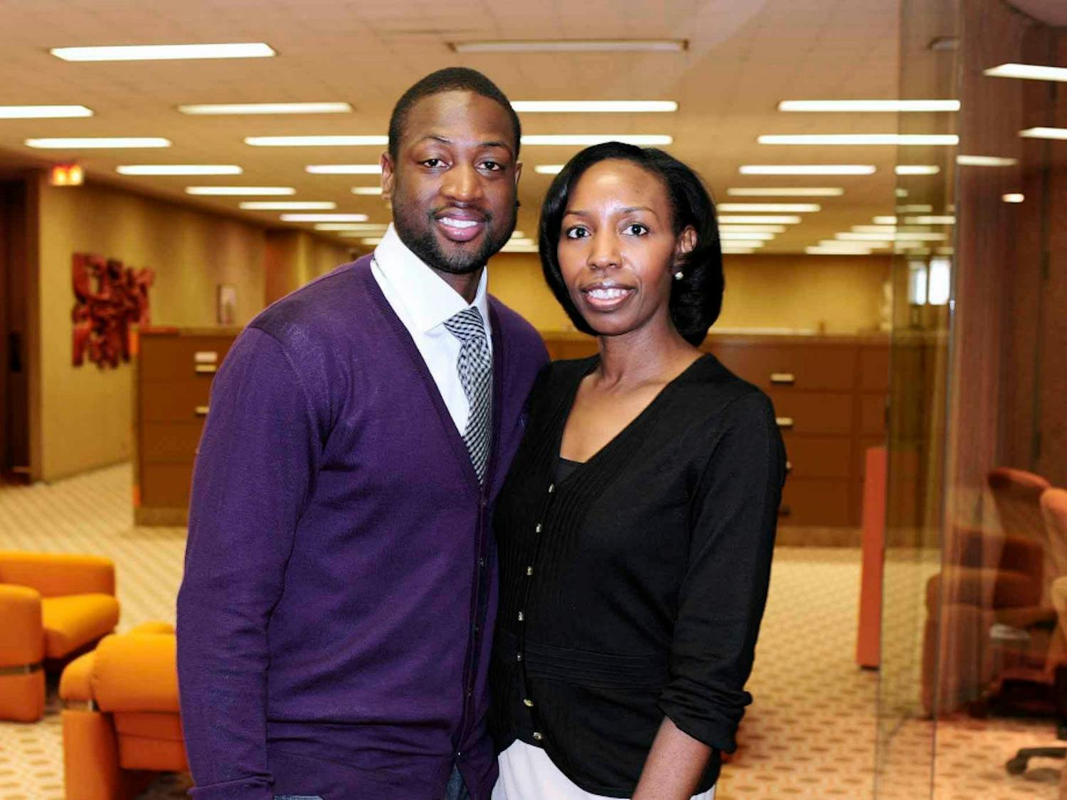 Dwayne Wade is one of the many celebrities Mira Lowe interviewed during her time at JET magazine.