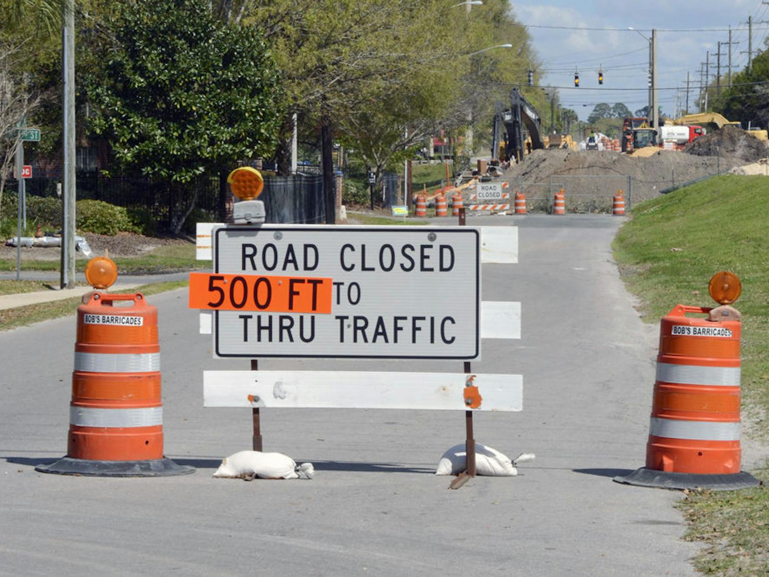 Construction on Depot Avenue.