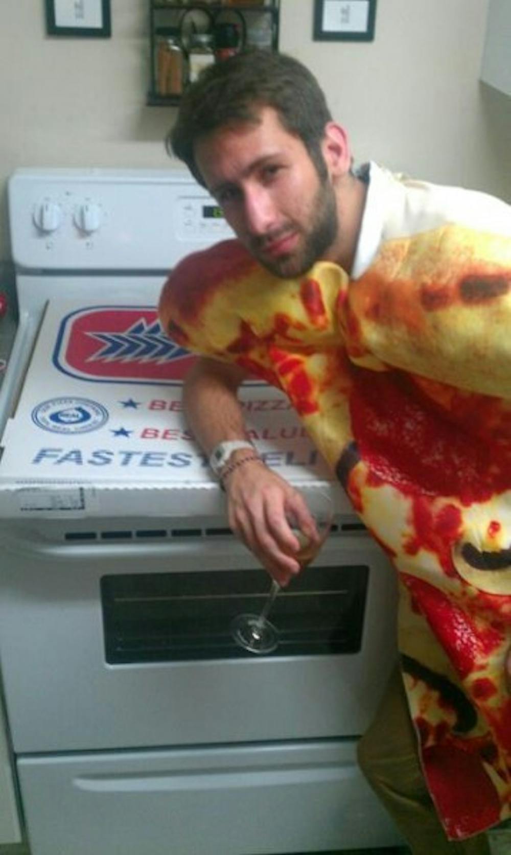 <p>Can you conquer the Piezilla? (Disclaimer: pizza suit not included.)</p>