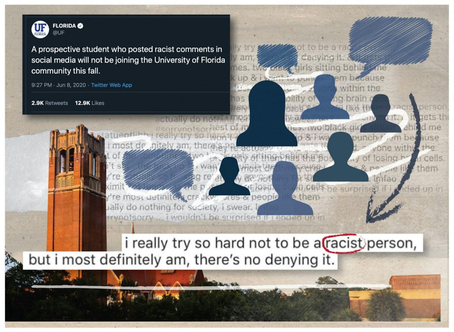 UF announced it was investigating racist comments made by a prospective UF student.&nbsp;