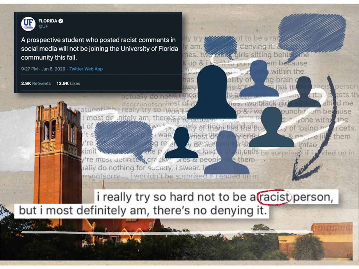 UF announced it was investigating racist comments made by a prospective UF student. 