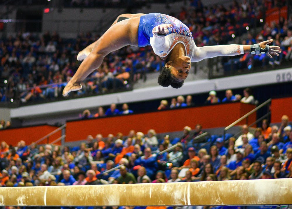 <p dir="ltr"><span>Florida senior Alicia Boren led the way for the Gators during their season-opening win against Missouri, winning the all-around with a score of 39.575.</span></p><p><span> </span></p>