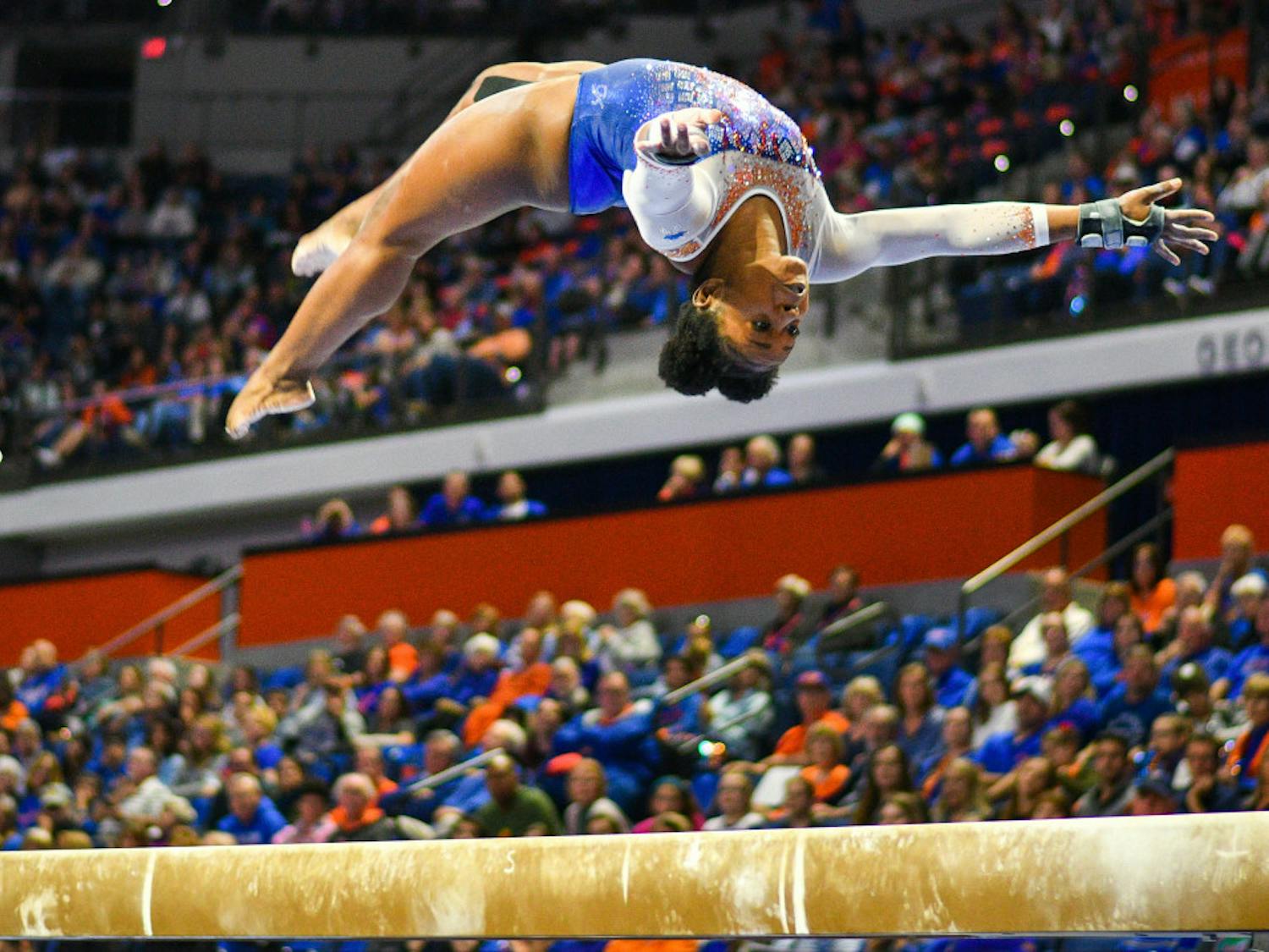 Florida senior Alicia Boren led the way for the Gators during their season-opening win against Missouri, winning the all-around with a score of 39.575.