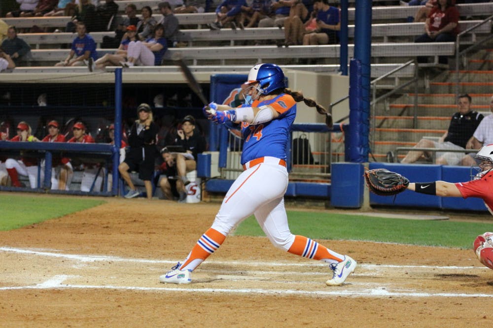 <p>Shortstop Sophia Reynoso and the rest of the Gators' infield could have their hands full tonight against a speedy Georgia team.&nbsp;</p>