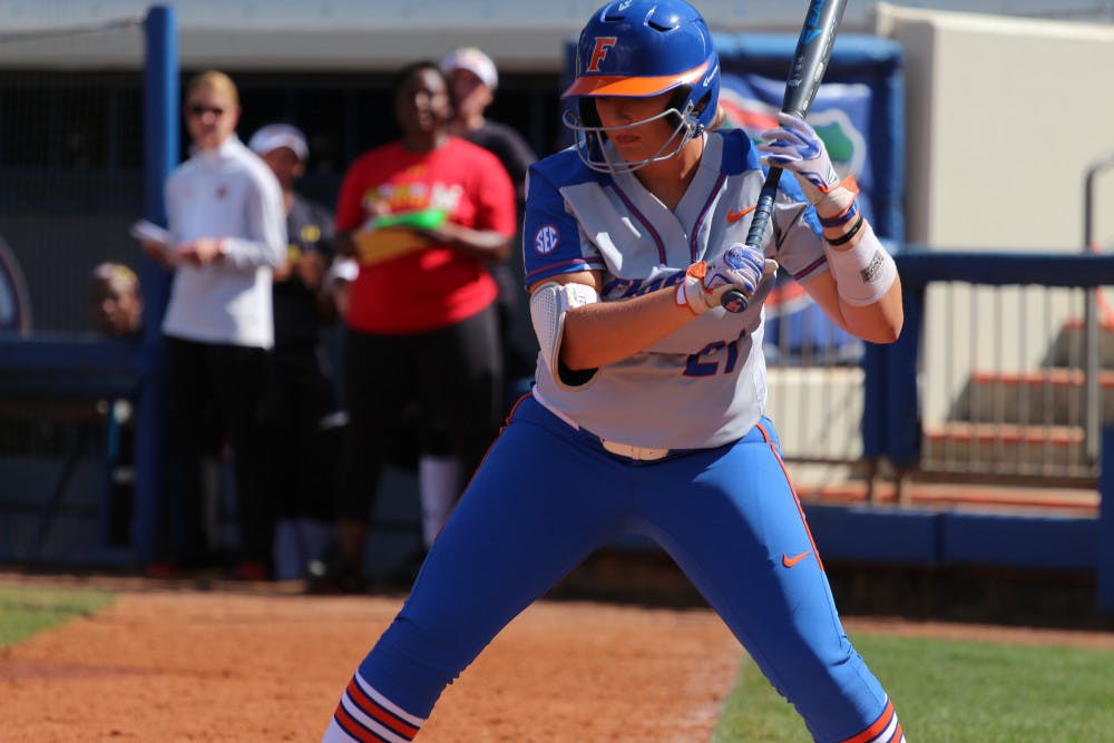 <p>It was left fielder Amanda Lorenz's birthday on Wednesday. She went 2 for 3 and scored a run in UF's 5-1 win over Florida State. </p>
