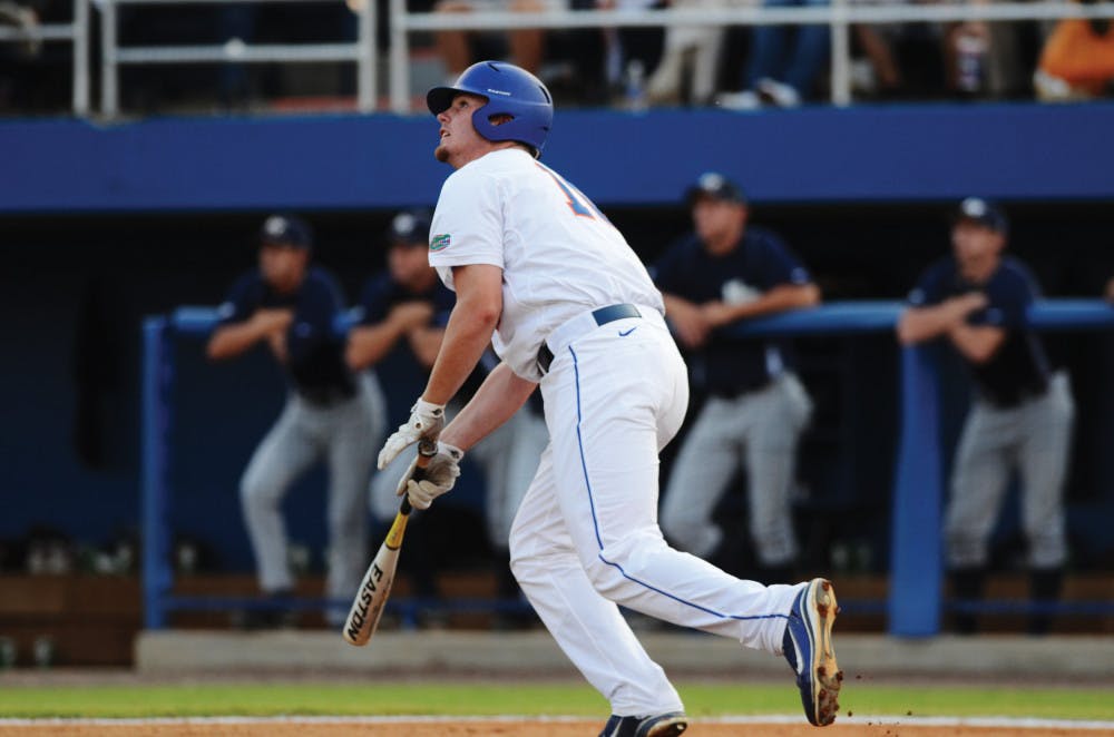 Sophomore Austin Maddox knocked his first homer since April 1 against Tennessee. The first baseman hit just his third long ball of the season in the sixth-inning of UF’s 4-1 win over North Florida.