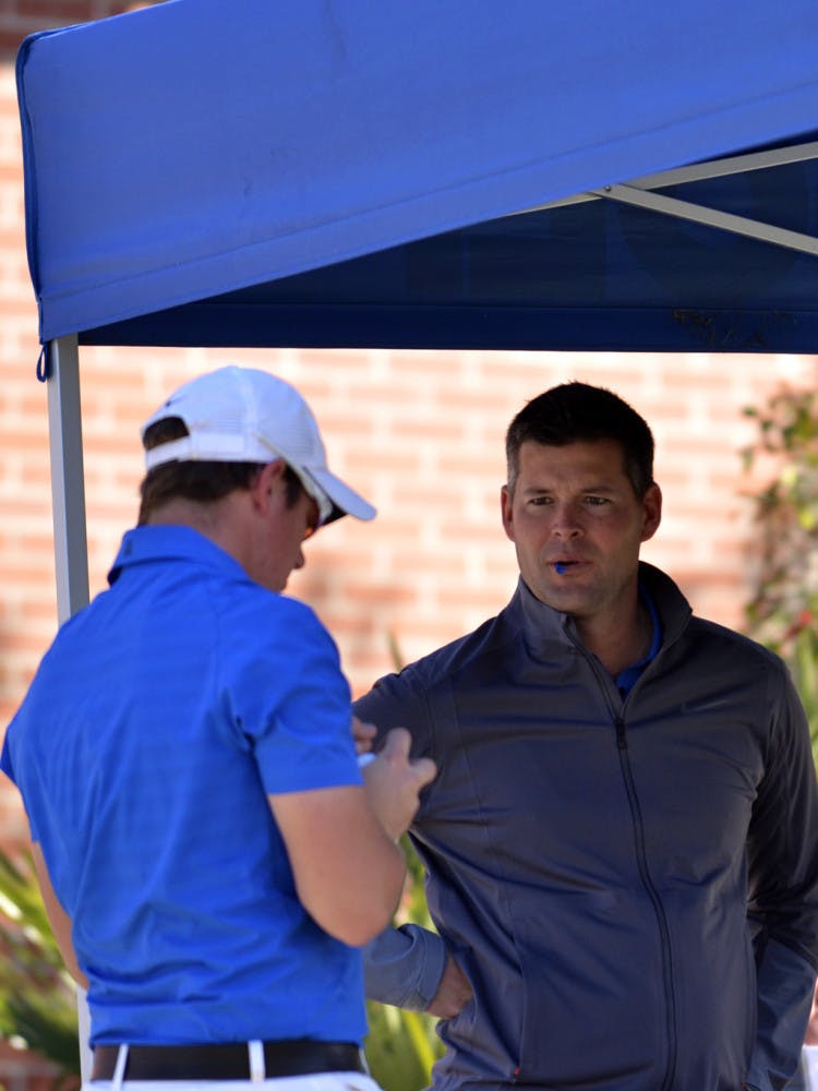 J.C. Deacon looks on during the 2016 SunTrust Invitational at the Mark Bostick Golf Course.