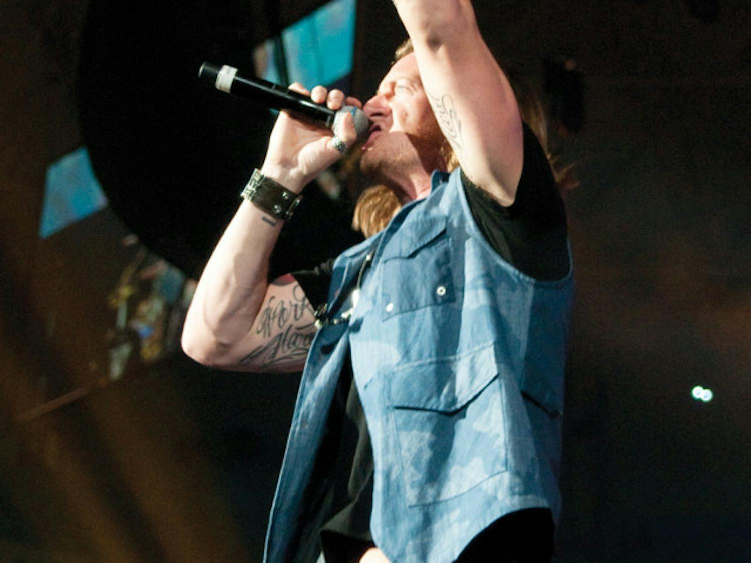 Tyler Hubbard, of Florida Georgia Line, performs at the O’Connell Center in 2013 as part of a Student Government Productions show.
