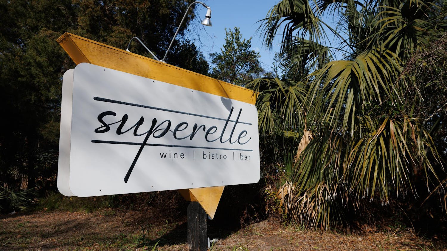 The restaurant sign outside of Superette in Gainesville, Fla., Tuesday, March 4, 2026.