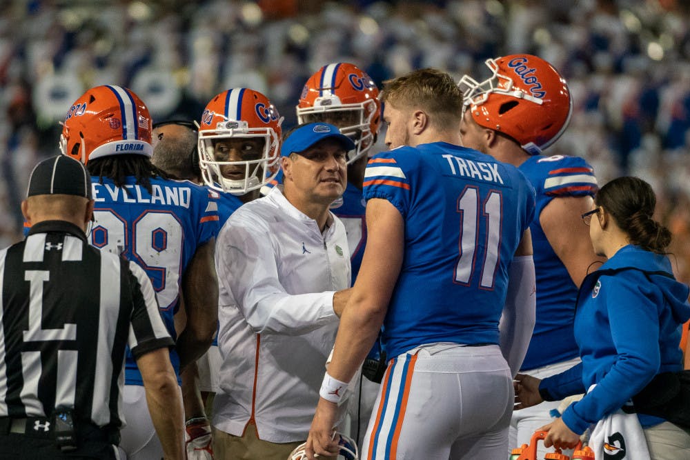 Quarterback Kyle Trask entered the Missouri game with five minutes to go in the third quarter. He finished 10-for-18 for 126 yards and a touchdown in Florida's 38-17 loss. 
