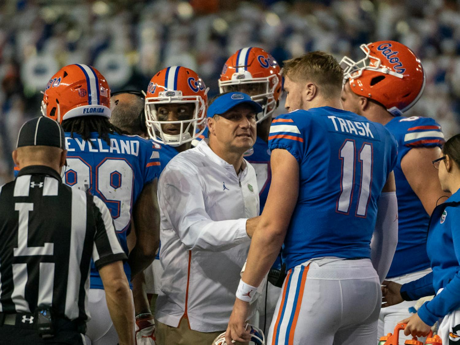 Quarterback Kyle Trask entered the Missouri game with five minutes to go in the third quarter. He finished 10-for-18 for 126 yards and a touchdown in Florida's 38-17 loss.