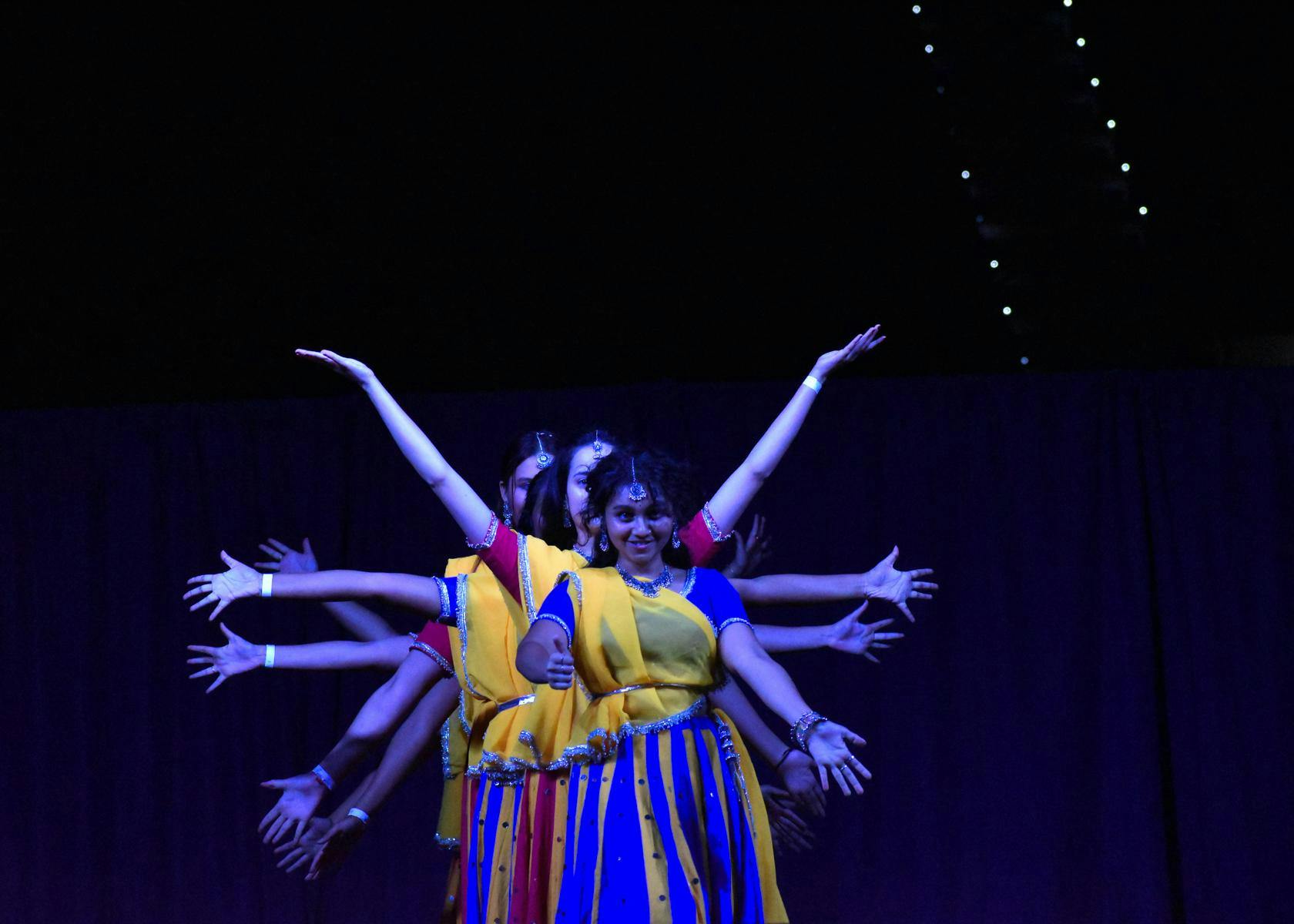 Dancers perform at the AASA 2026: KAIROS show at the O'Connell Center Saturday, Aug. 29, 2026 in Gainesville, Fla.