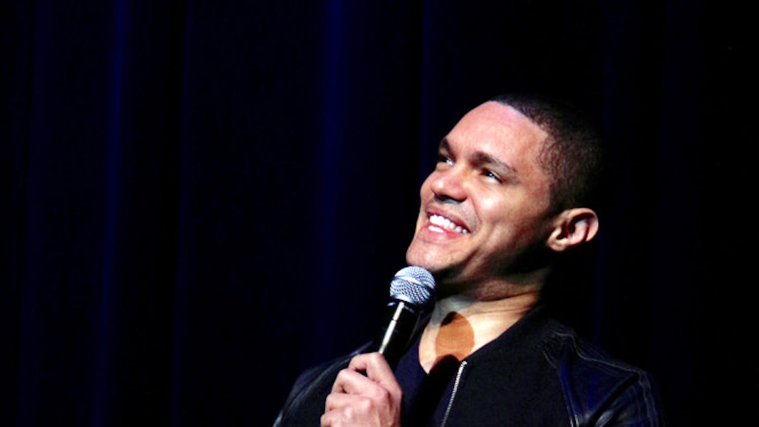 Trevor Noah, the host of Comedy Central’s “The Daily Show,” performs at the Phillips Center for the Performing Arts on Wednesday night.