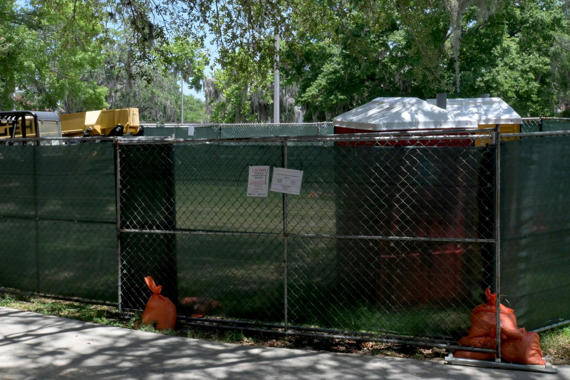 Construction has begun and is in progress on UF campus on Saturday, May 24, 2025. 
