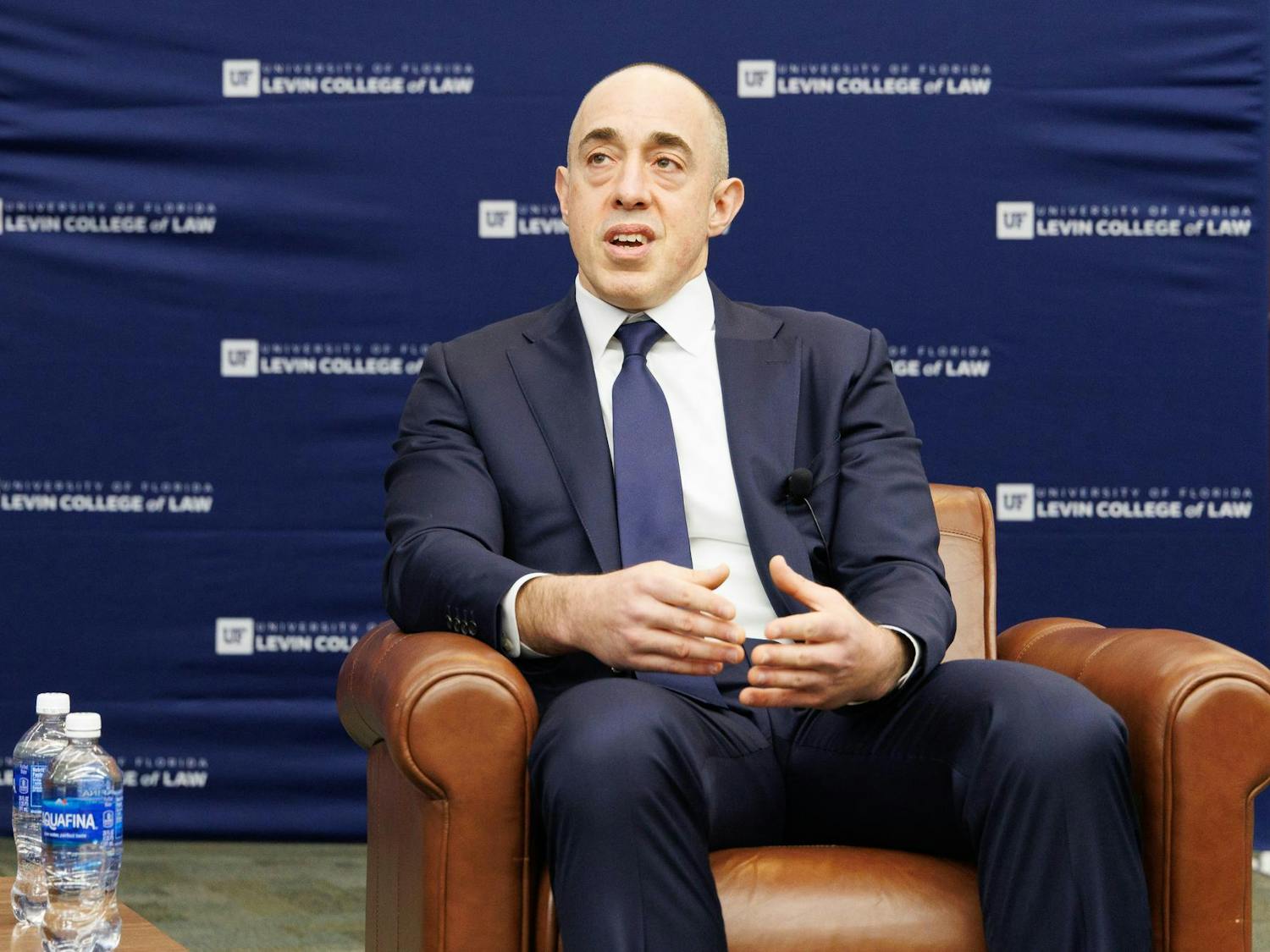 U.S. Circuit Judge Emil Bove speaks at the Martin H. Levin Advocacy Center at the Unveirsity of Florida, Monday, Feb. 9, 2026.