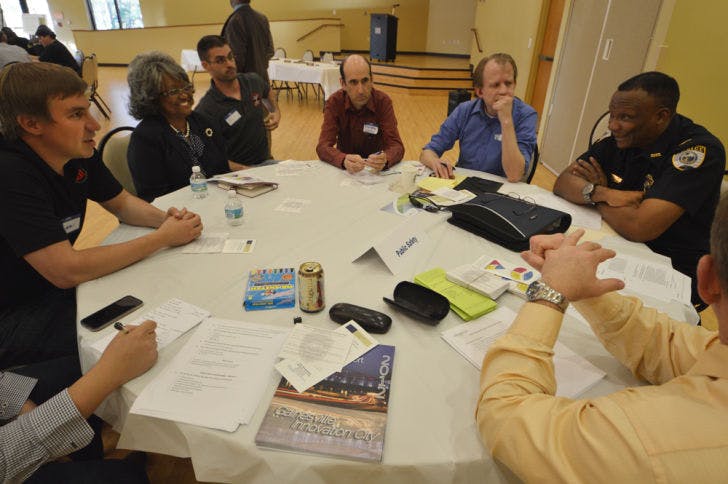 At a roundtable discussion hosted by the City of Gainesville on Tuesday, City Commissioners and officials met with residents to discuss concerns and ideas regarding issues like public safety and transportation.