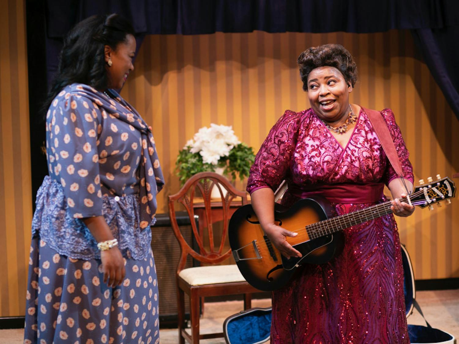 Hillary Scales-Lewis and Illeana Kirven in "Marie and Rosetta." Guitar player and gospel singer Sister Rosetta Tharpe is recognized today as a pioneer of rock 'n' roll.