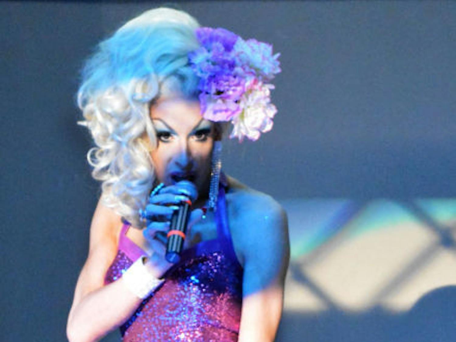 Alaska, from Pittsburgh, performs Thursday in the Reitz Union Grand Ballroom as part of Pride Awareness Month.