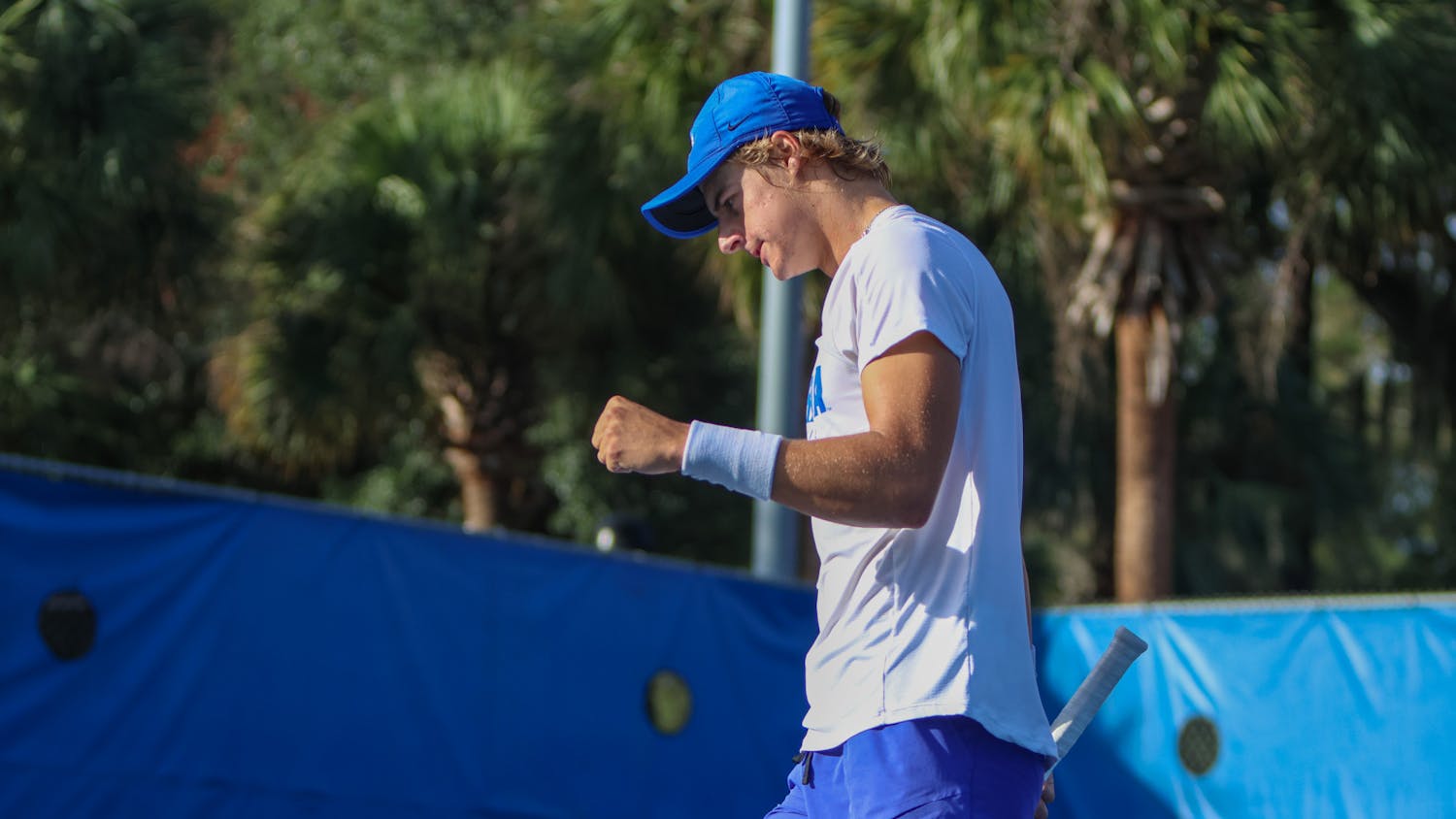Florida men's tennis sophomore Nate Bonetto during the Gator Fall Invite Saturday, Nov. 5, 2022. 