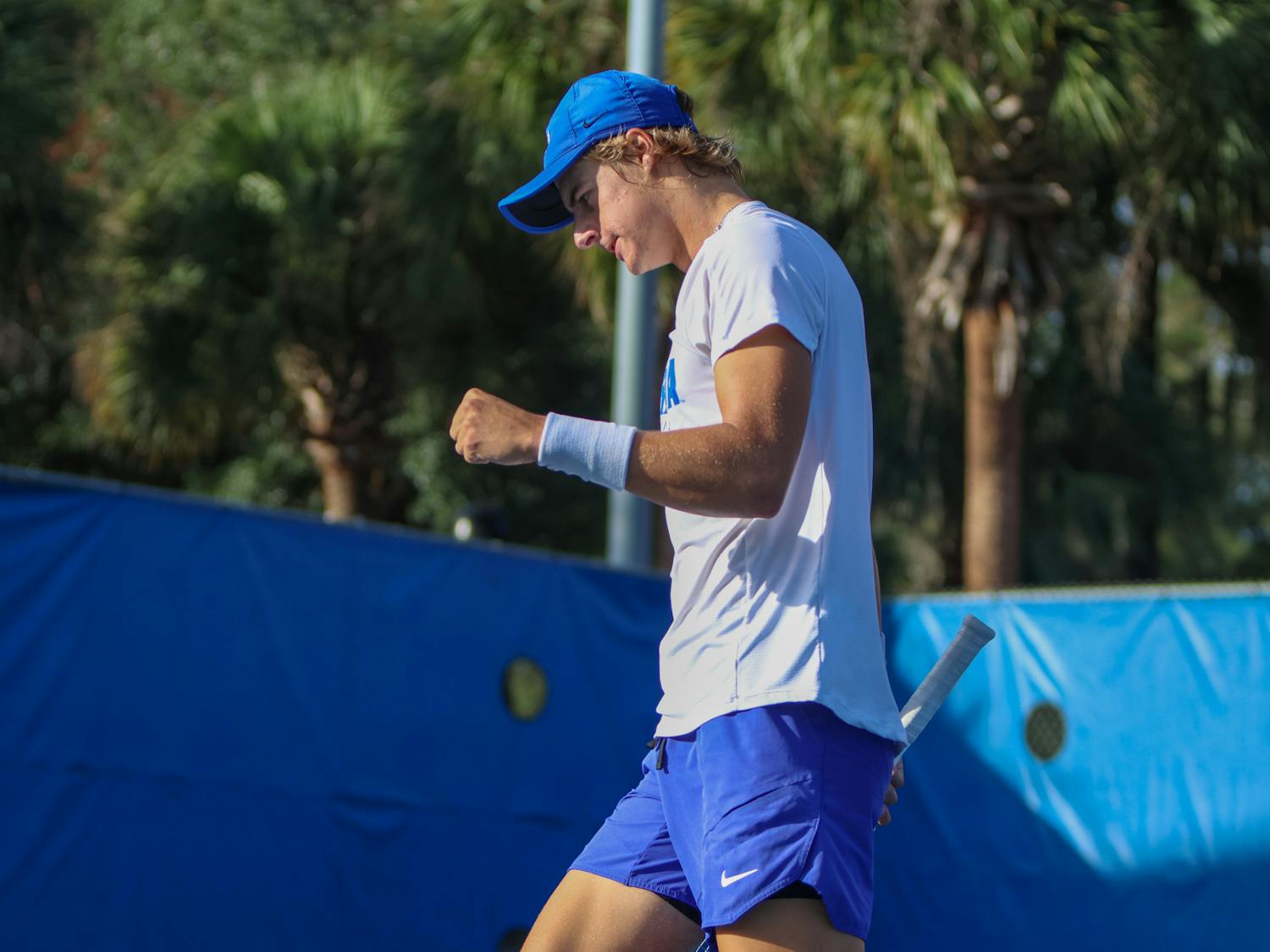 Florida men's tennis sophomore Nate Bonetto during the Gator Fall Invite Saturday, Nov. 5, 2022. 