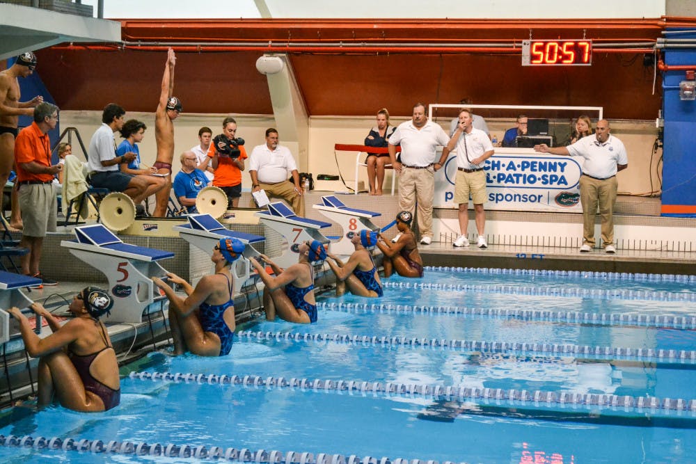 The Florida women's swimming and diving team defeated FGCU on Saturday 173-125 where UF won 12 of the 16 total events.