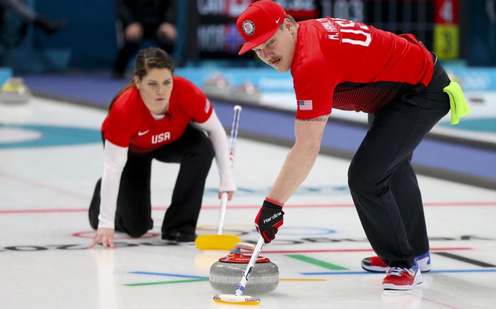 Siblings Matt and Becca Hamilton were the USA's representatives as the mixed-doubles curling team in the 2018 Winter Olympics. 