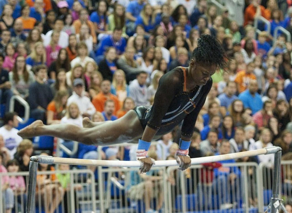 <p>Junior Ashanée Dickerson was named SEC Gymnast of the Week on Tuesday for&nbsp; the third time in her career, following an all-round victory in UF’s quad meet last week.</p>