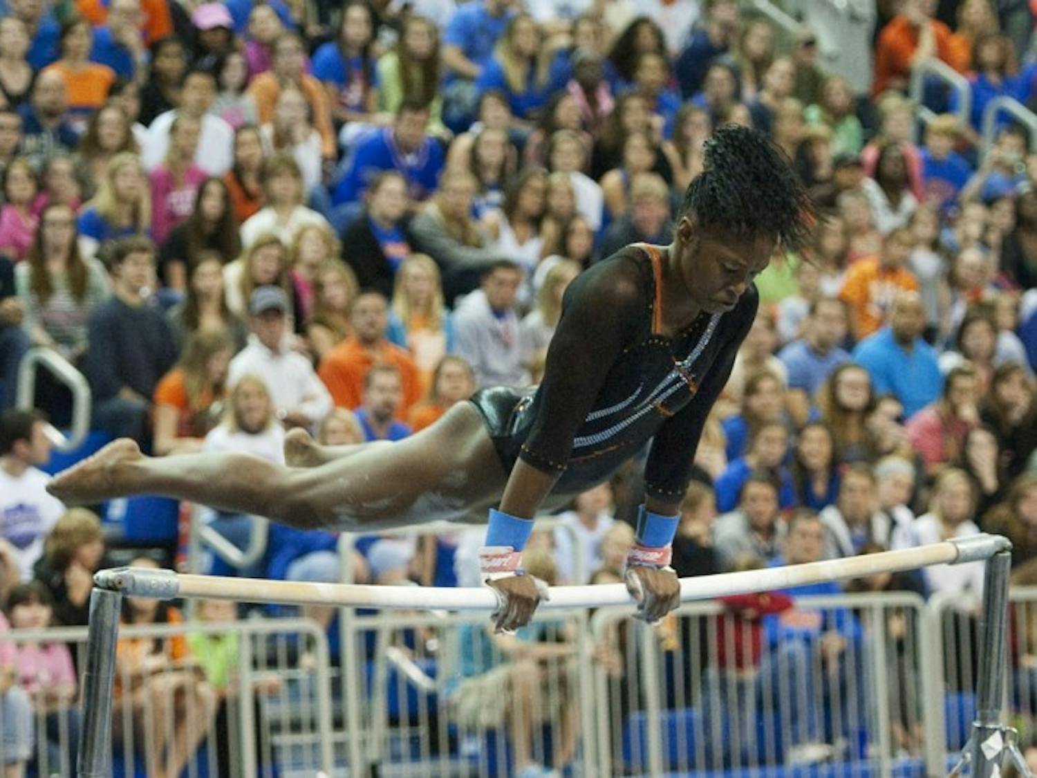 Junior Ashanée Dickerson was named SEC Gymnast of the Week on Tuesday for&nbsp; the third time in her career, following an all-round victory in UF’s quad meet last week.