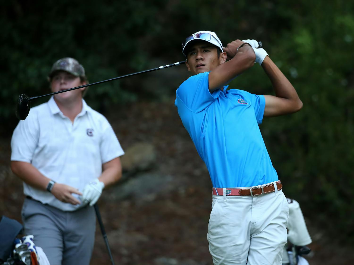 Florida's Ricky Castillo competes during the SEC Match Play Championships at Shoal Creek Club in Birmingham, Alabama.