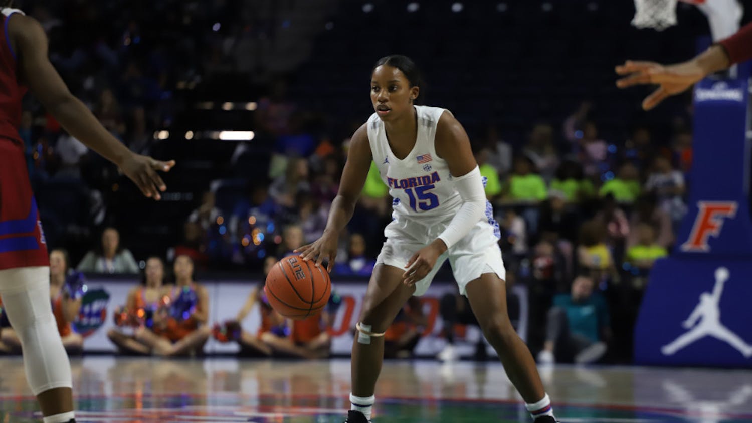 Sophomore Nina Rickards had nine points, eight rebounds and two assists in the Gators first game of the 2020-2021 season.