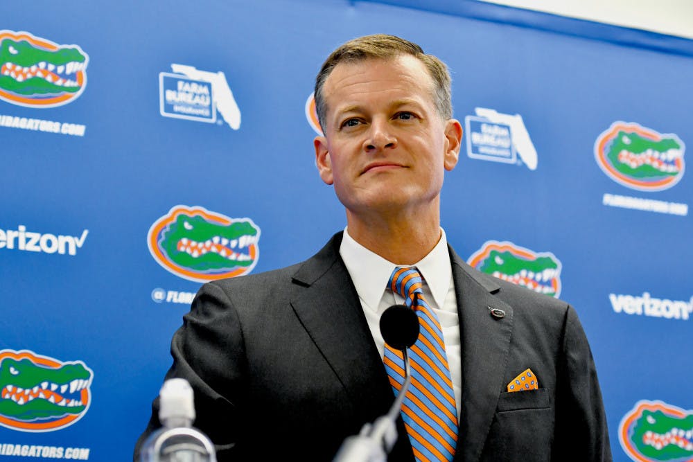 <p>Scott Stricklin addressed the future of spring sports at UF Friday afternoon.</p>