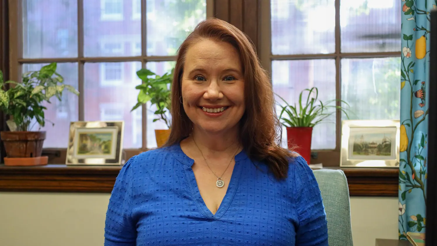 Director of Language Instruction Jennifer Wooten poses in front of her desk, Thursday, April 2, 2026, in Gainesville, Fla.